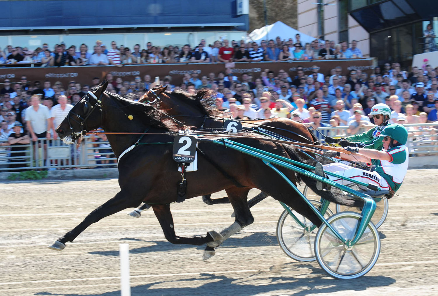 Jaded vinner ett Elitloppsf&ouml;rs&ouml;k 2009. Foto: C.K&auml;rrstrand